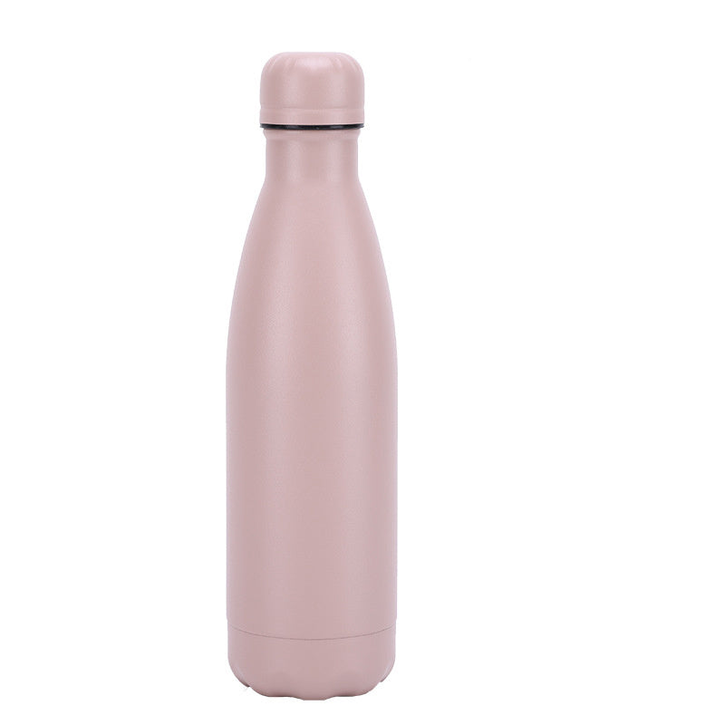 Bouteille d'eau en acier inoxydable isolée avec mug, thermos sous vide pour café