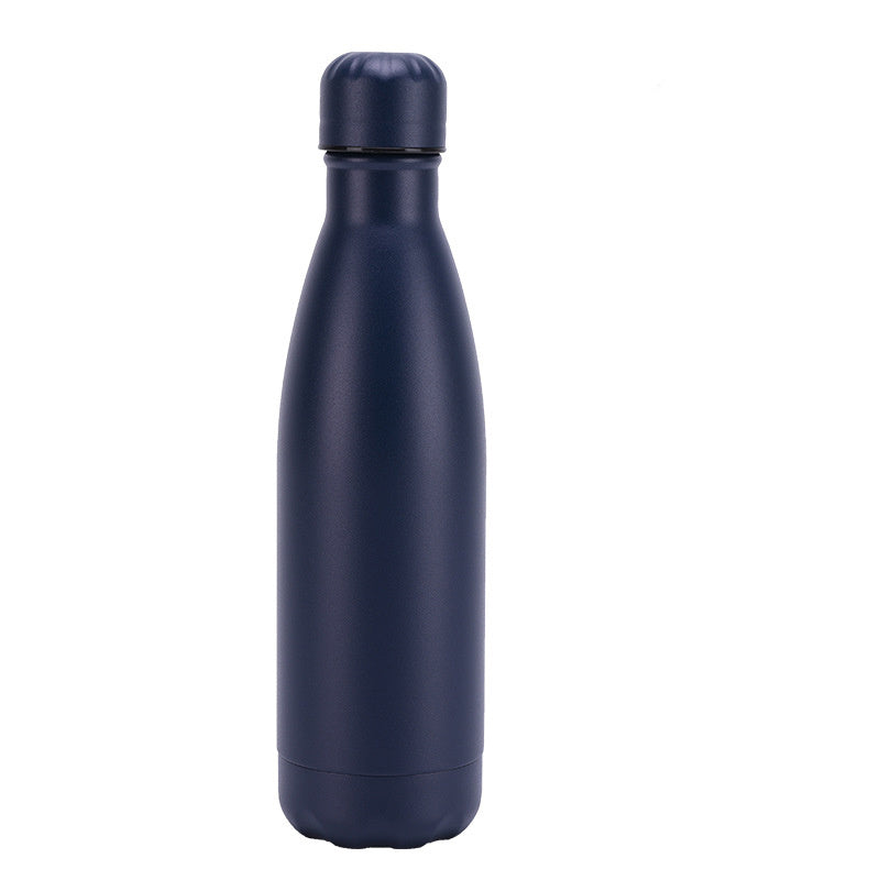 Bouteille d'eau en acier inoxydable isolée avec mug, thermos sous vide pour café