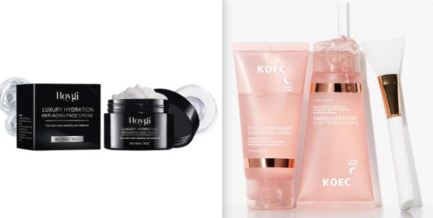 Masque Déchirant au Collagène KOEC avec Brosse, Devient Transparent et Hydratant