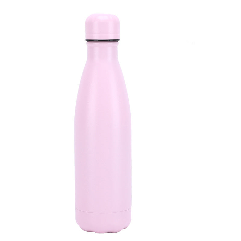 Bouteille d'eau en acier inoxydable isolée avec mug, thermos sous vide pour café