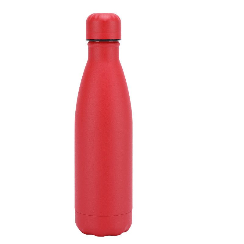 Bouteille d'eau en acier inoxydable isolée avec mug, thermos sous vide pour café