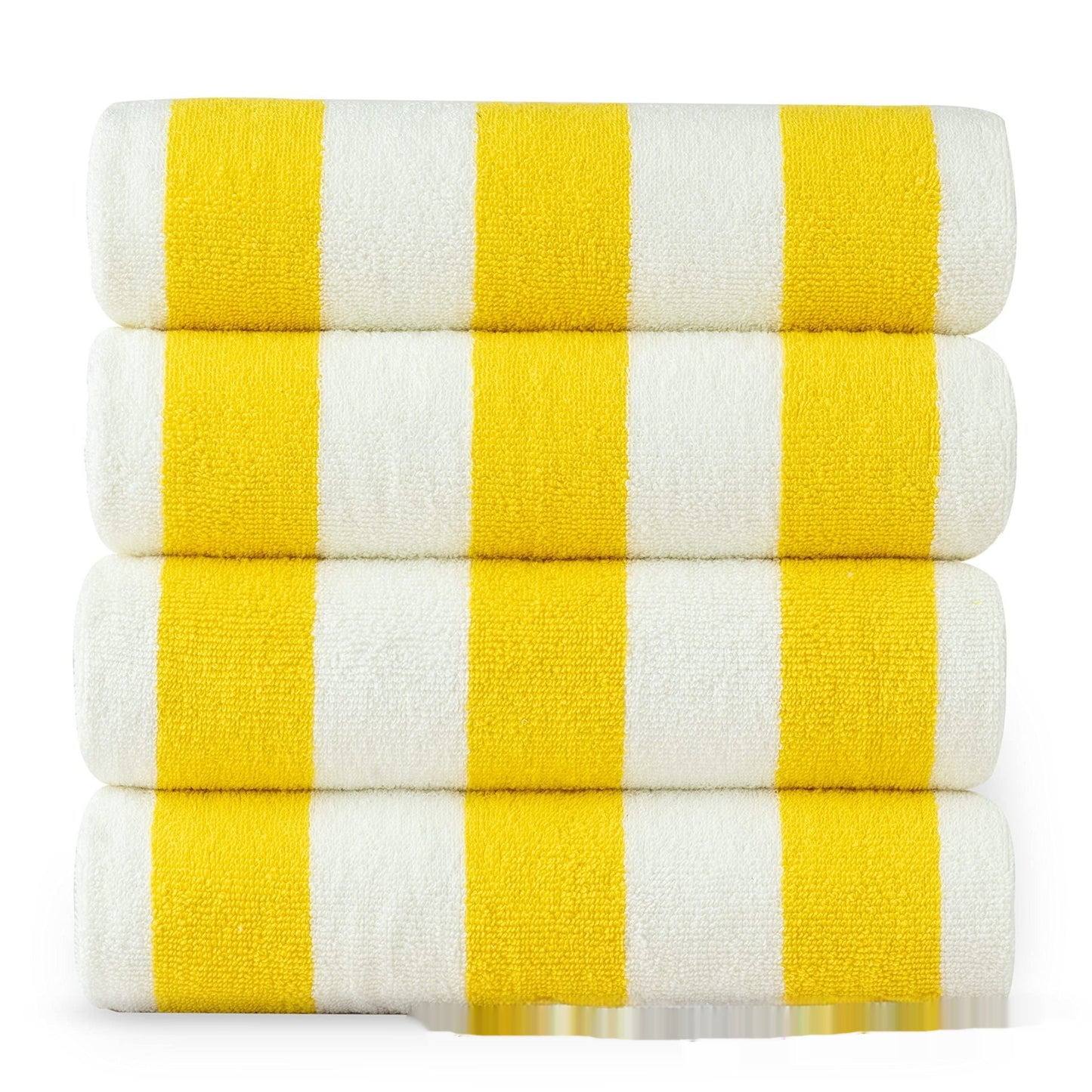 Serviette de plage en coton à rayures, à séchage rapide, super absorbante 76 X 152