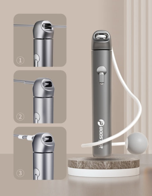 Corde à sauter sans corde avec comptage, fitness, sport, poids, professionnel, brûle-graisse