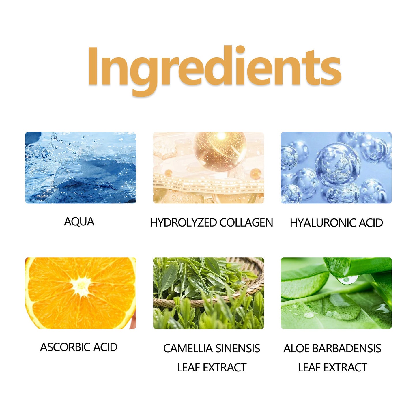 Solution Tonique Soin au Collagène pour le Visage.