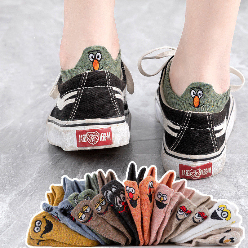 Chaussettes pour Femme - Chaussettes Bateau en Coton à Bouche Basse