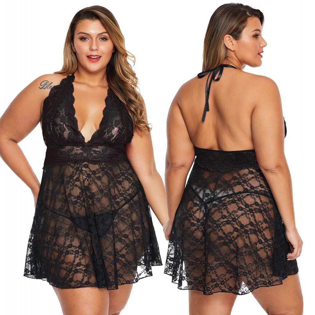 Jupon robe de nuit sexy pour femme