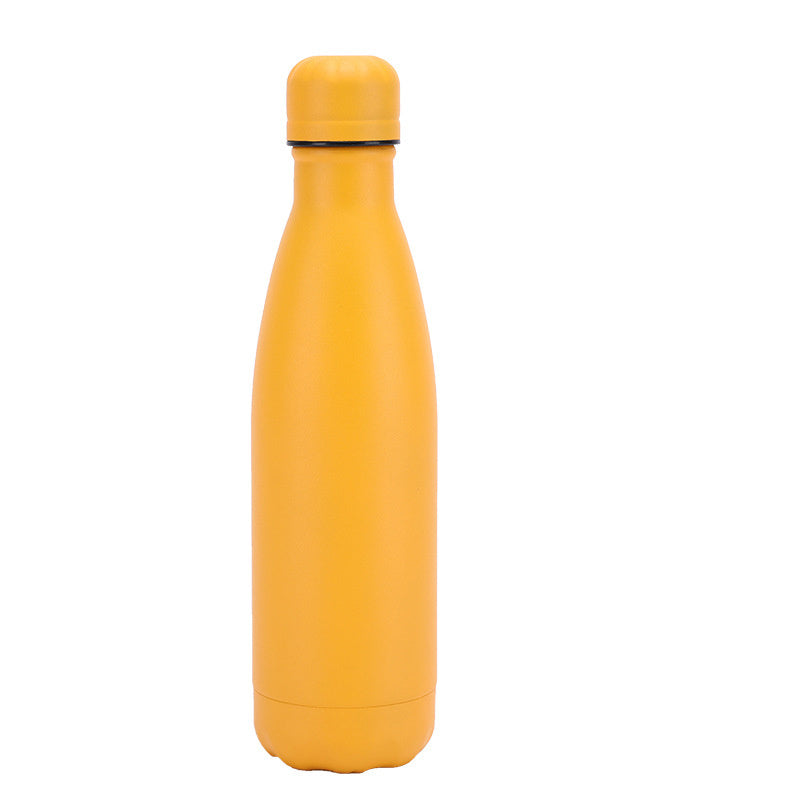Bouteille d'eau en acier inoxydable isolée avec mug, thermos sous vide pour café