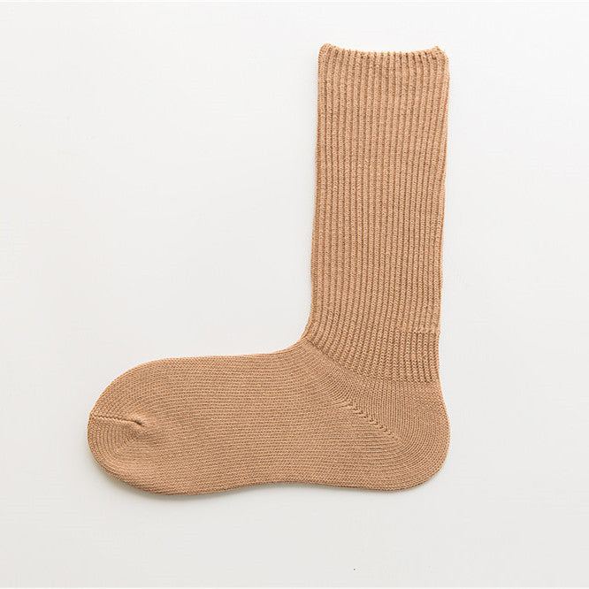 Chaussettes en coton pour femmes à rayures verticales