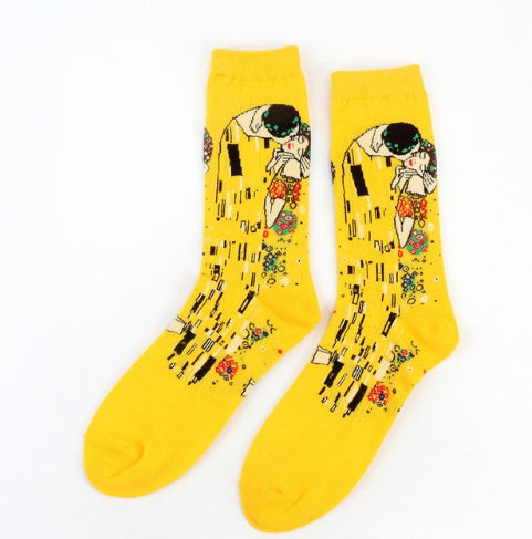 Chaussettes à motifs artistiques