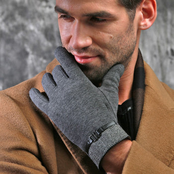 Gants chauds doublés de velours avec fonction tactile