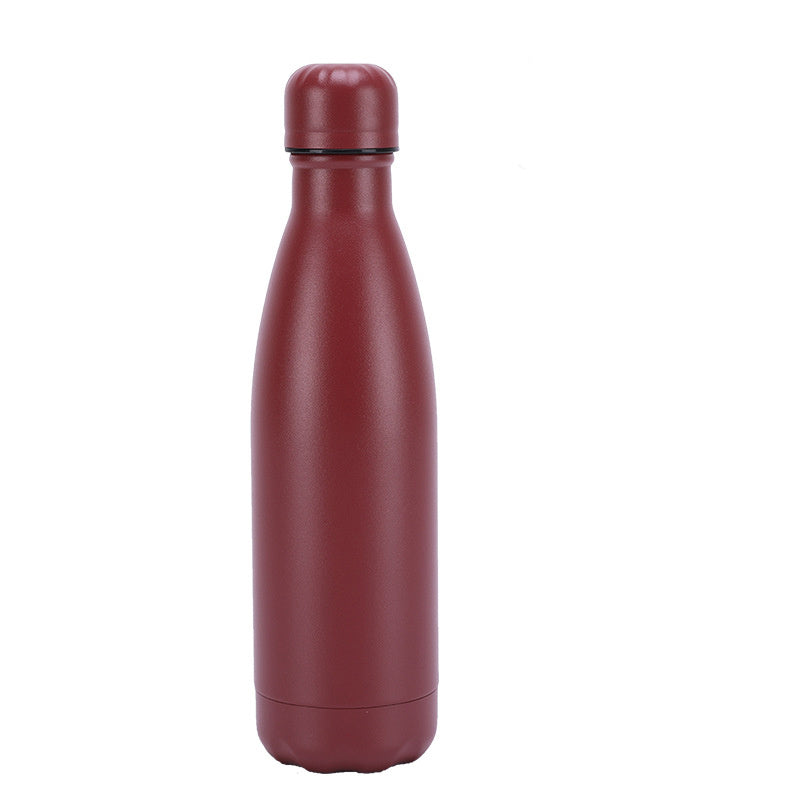 Bouteille d'eau en acier inoxydable isolée avec mug, thermos sous vide pour café