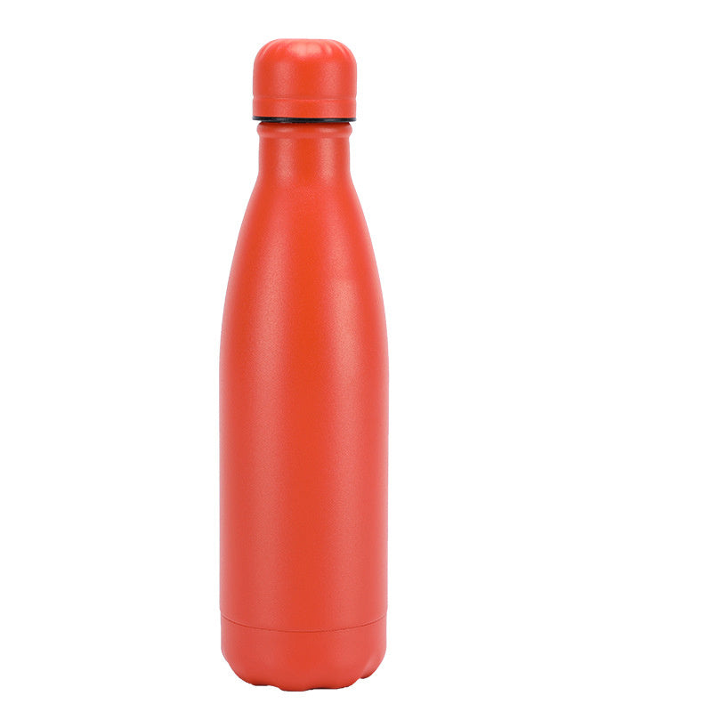 Bouteille d'eau en acier inoxydable isolée avec mug, thermos sous vide pour café