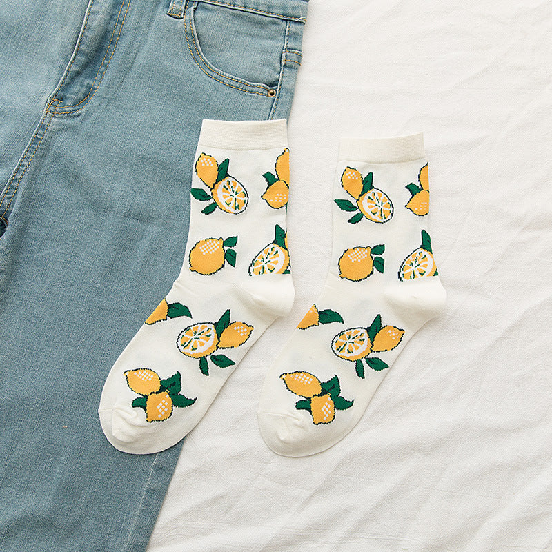 Chaussettes mi-mollet tendance japonaise, douces et mignonnes