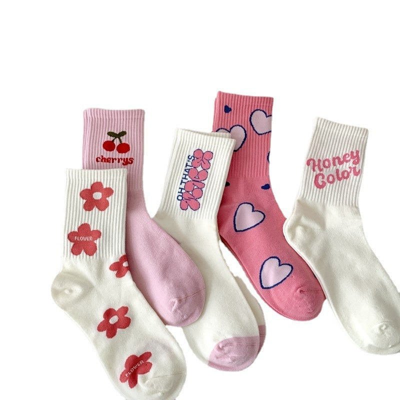 Chaussettes en coton pour sport avec motives