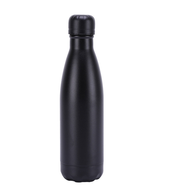 Bouteille d'eau en acier inoxydable isolée avec mug, thermos sous vide pour café