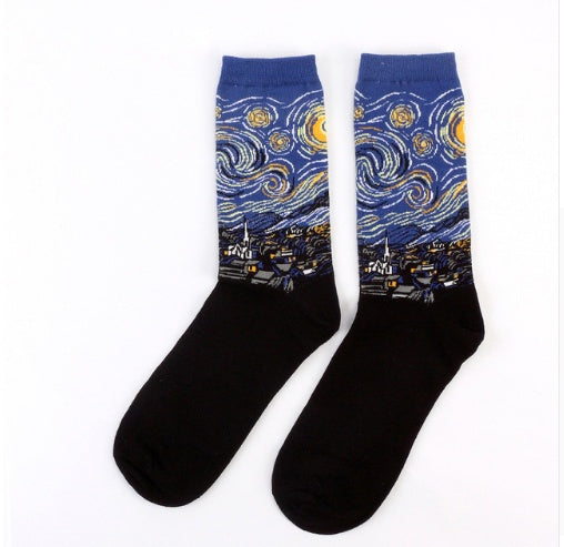 Chaussettes à motifs artistiques