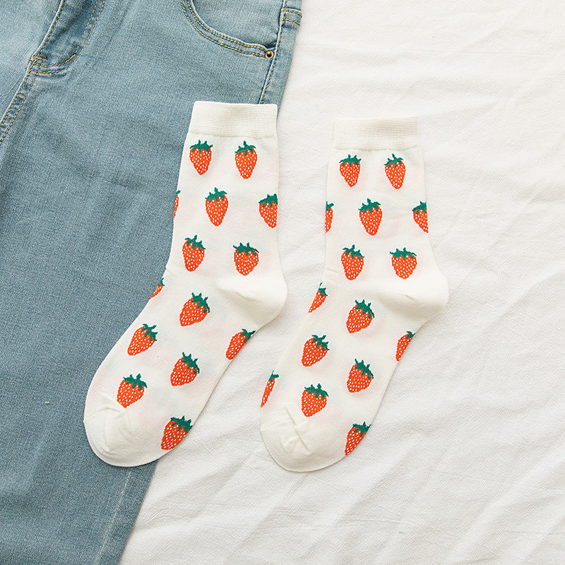 Chaussettes mi-mollet tendance japonaise, douces et mignonnes