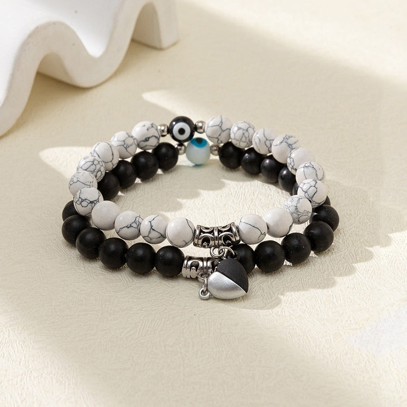 Bracelet Couple avec Design zil Protecteur - Style Mixte