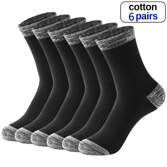 Chaussettes en coton pour hommes automne et hiver