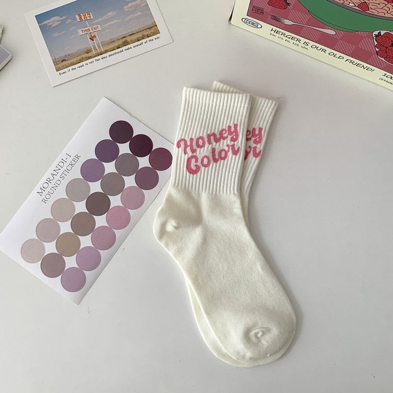 Chaussettes en coton pour sport avec motives