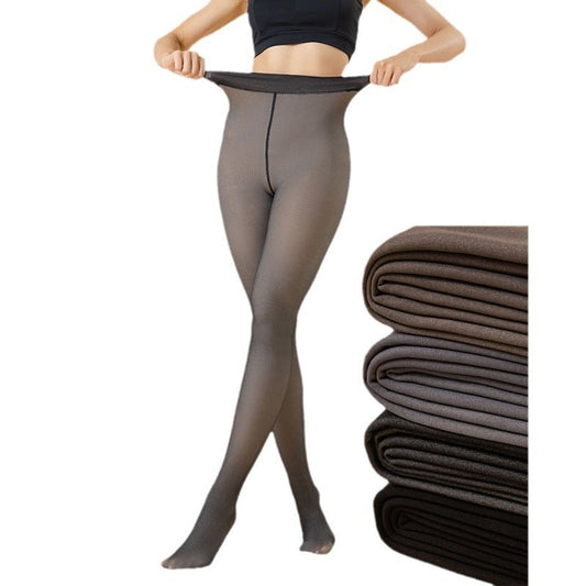 Leggings noirs transparents sans coutures.