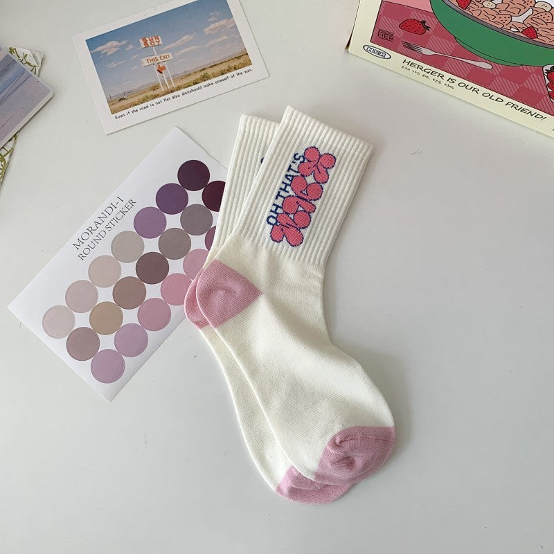 Chaussettes en coton pour sport avec motives